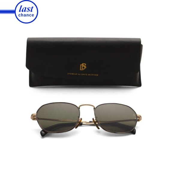 DAVID BECKHAM Gold 56mm Designer Sunglasses